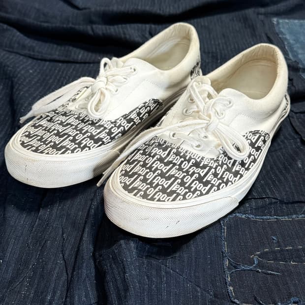 반스 볼트 x 피어오브갓 OG 에라 95 DX 화이트 블랙 US9.5