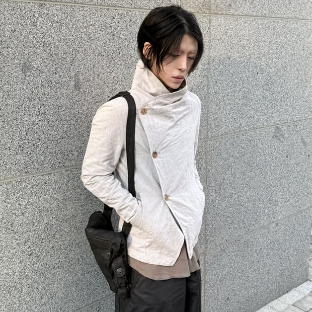 Rip Van Winkle 레이어드 랩 자켓