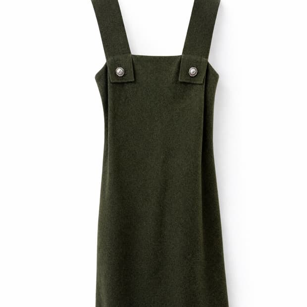 Gianni Versace 멜빵 원피스 올리브 40