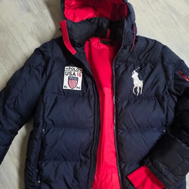 폴로 랄프로렌 팀 usa 한정판 빅포니 패딩