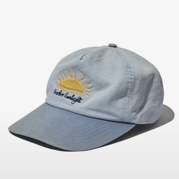 VTG 워시드 선라이트 볼 캡 스카이 블루