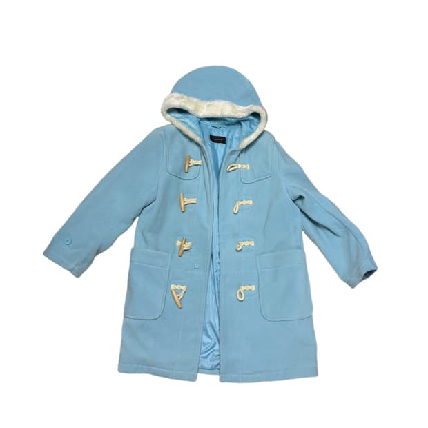 빈티지 하늘색 떡볶이 코트