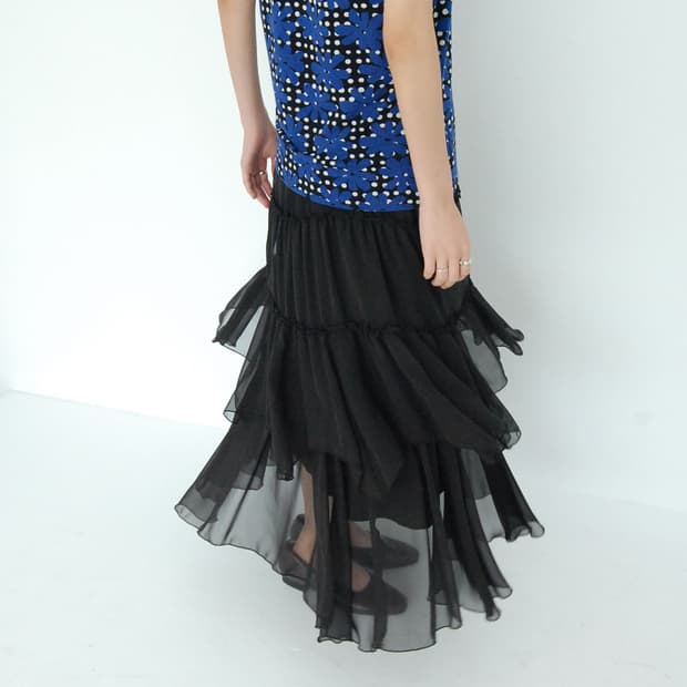 American holic layered skirt