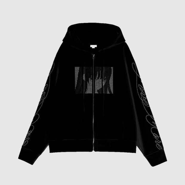 1 본네 라인스톤 후드집업 집업 후디 블랙 미개봉 새제품 판매