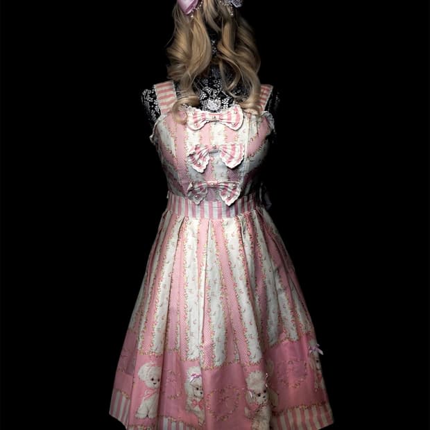 BODYLINE 바디라인 로리타 히메갸루 리본 핑크 원피스