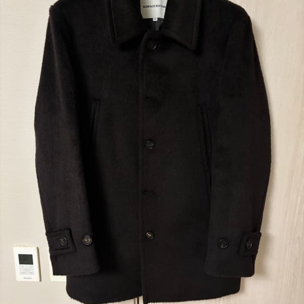 서피스에디션 알파카 하프 코트 브라운 M