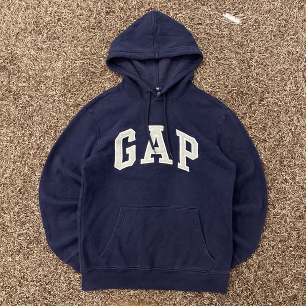 GAP 갭 로고 네이비 후드티