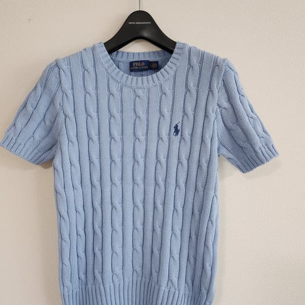 폴로랄프로렌 케이블반팔니트 (L