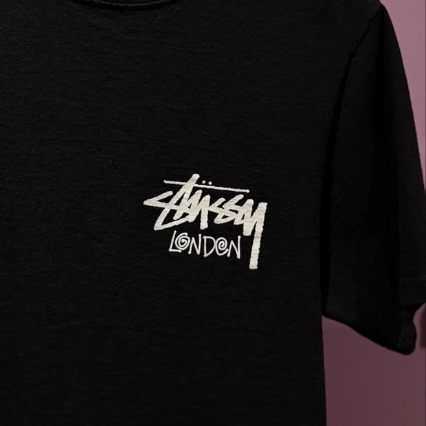 Stussy London 스투시 스탁 런던 티셔츠 블랙