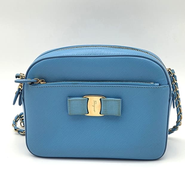 살바토레 페라가모 발라 체인 숄더백 fz-21 f563 블루