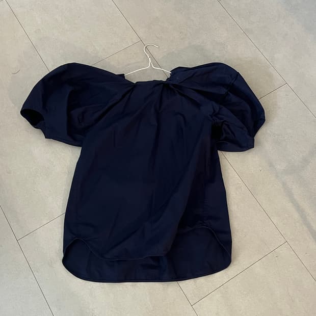 코스 퍼프 셔츠 네이비 32