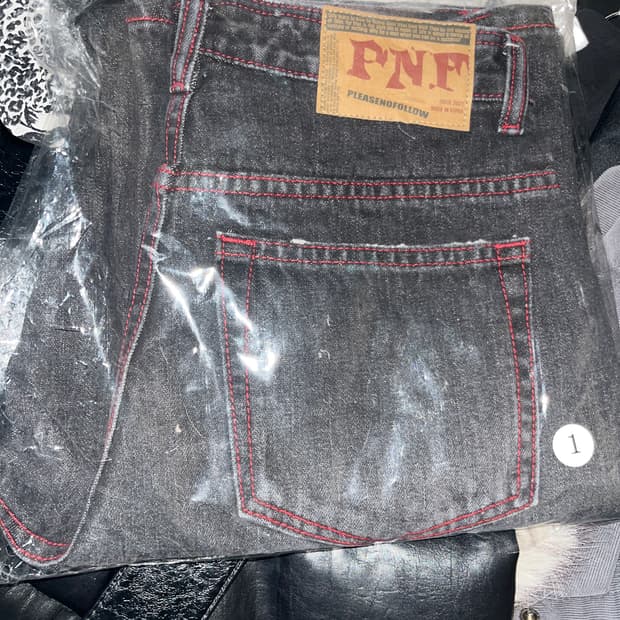 <새상품> 921 Washimg Damaged Wide Denim