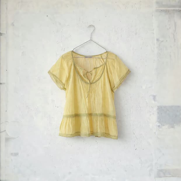 Yellow Vintage Top