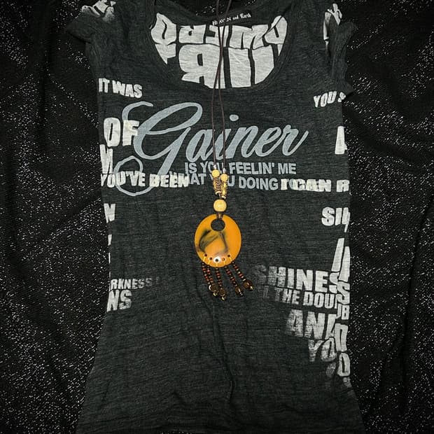 *rare* 2000s Heaven the earth 펑크 레터링 티셔츠