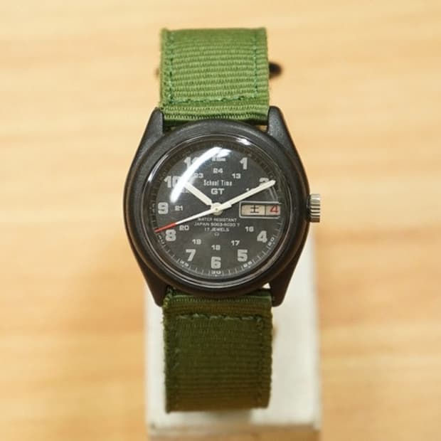 70s 세이코 5003-6020 school time gt 수동 시계