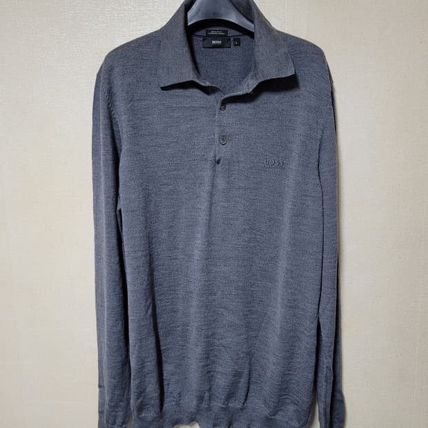 휴고보스 엑스트라파인 메리노울 카라니트