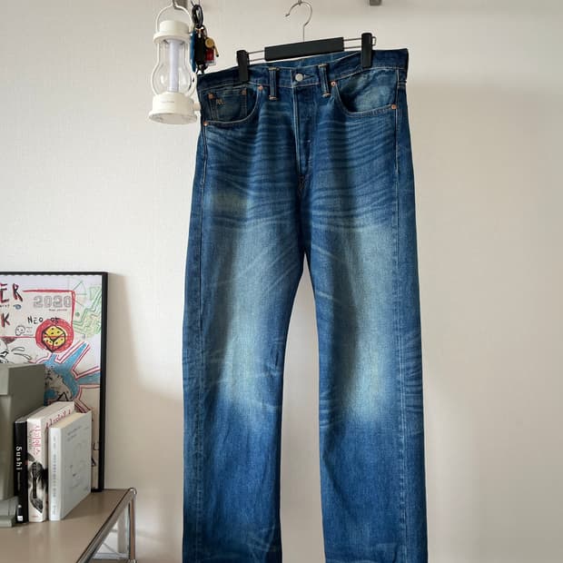 [34x34] 더블알엘 빈티지 파이브 포켓 그랜드 폴스 데님