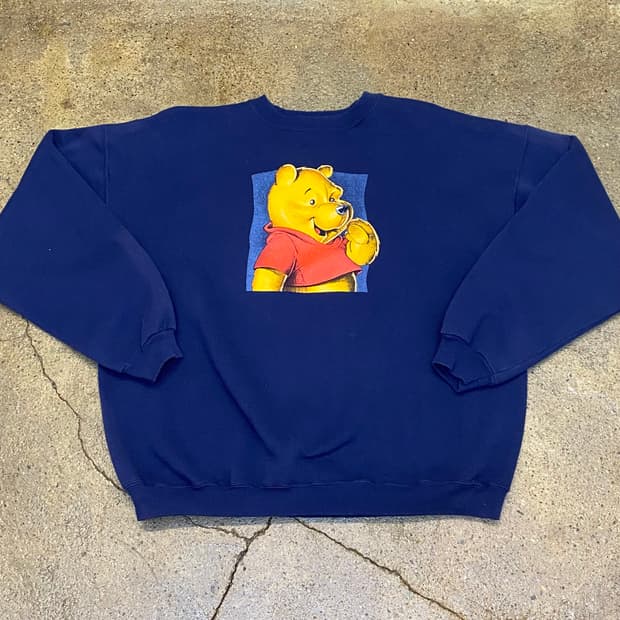 USA 미국 빈티지 DISNEY POOH 맨투맨