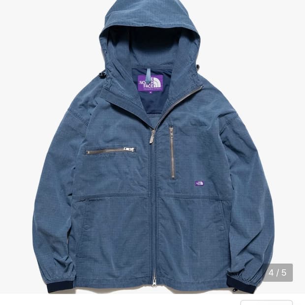 노스페이스 퍼플라벨 인디고 마운틴 필드 파카 M