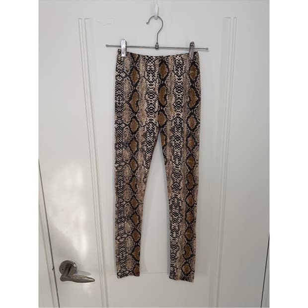 일본빈티지 스테이크스킨 레이어드 레깅스 