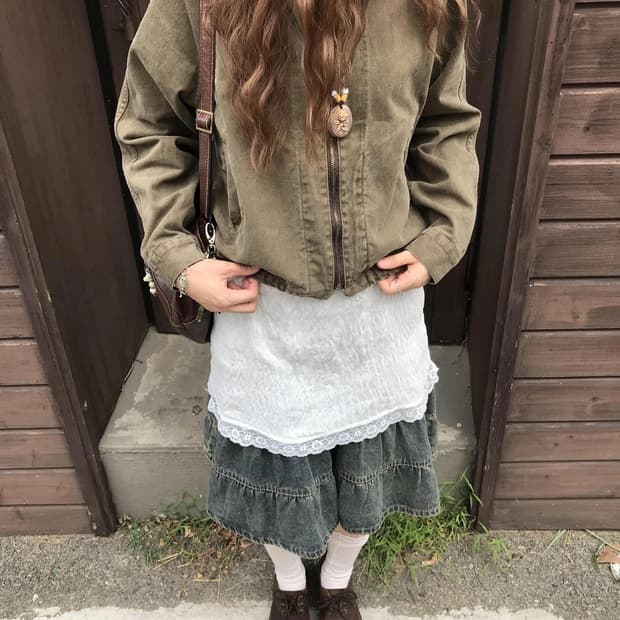 시즐 빈티지 자켓 브라운