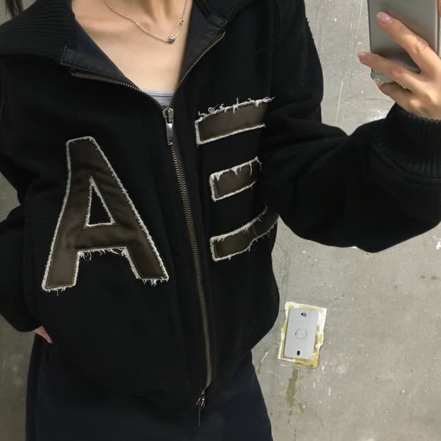 Emporio Armani 엠프리오 아르마니 로고 투웨이 울 자켓