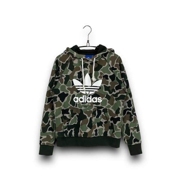 아디다스 빅로고 카모 후드