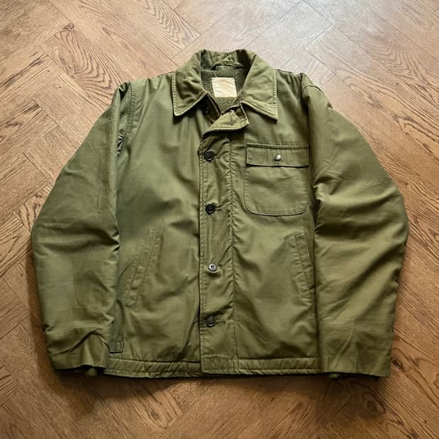 [M]70's 오리지널 U.S NAVY 미 해군 A-2 덱자켓 스텐실