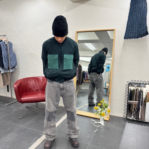 WHIZ LIMITED Leopard Fur Lining Jacket