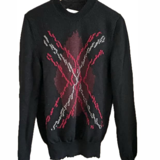 maison margiela 16aw destroy knit