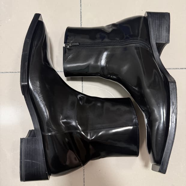 쏘유레슈어 부츠 demain black(gloss) 270