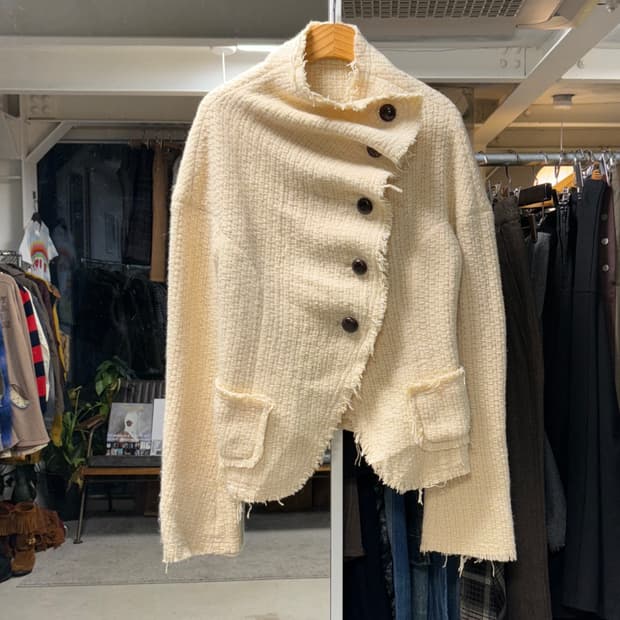 리차드 차이 울 비대칭 자켓