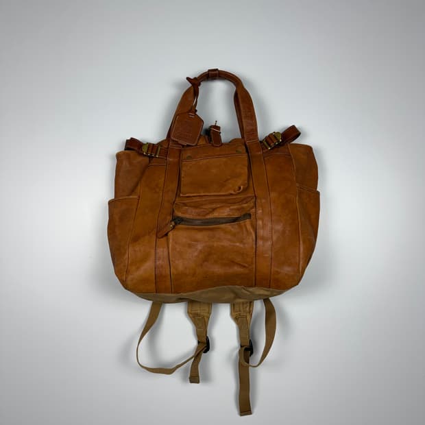 요시다포터 캐스터 투웨이 가죽 백팩