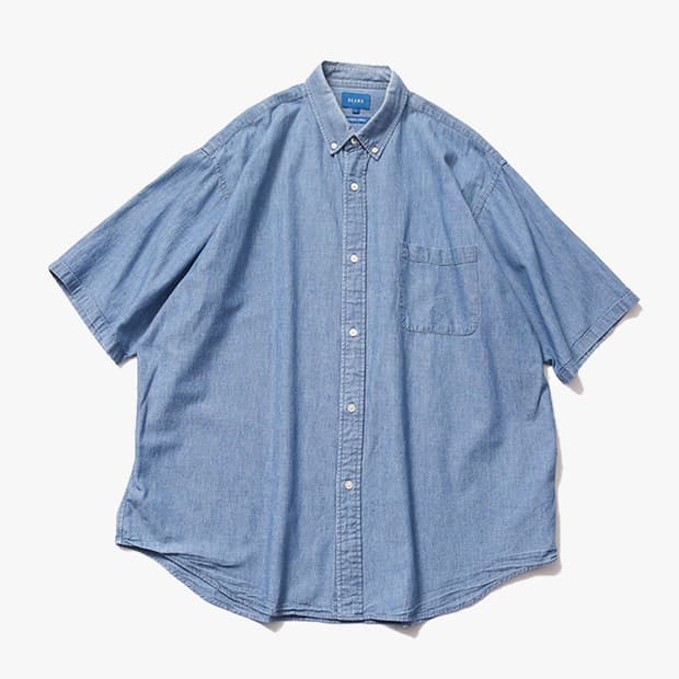BEAMS - CHAMBRAY BUTTON DOWN SHIRT