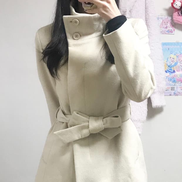 빈티지 벨트 코트 히메갸루 로걀 라떼 달천깔 이시하라사토미 오네갸루 고딕