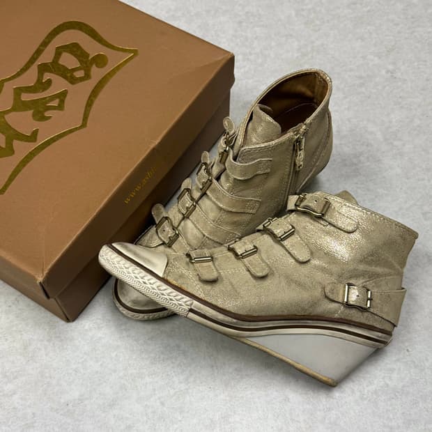 Ash 제니얼 골드 웨지 스니커즈