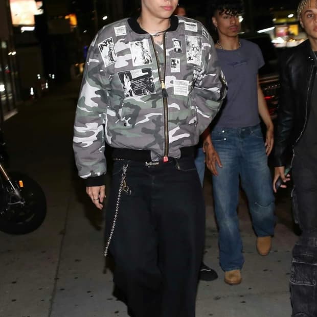 Military snow camo bomber S