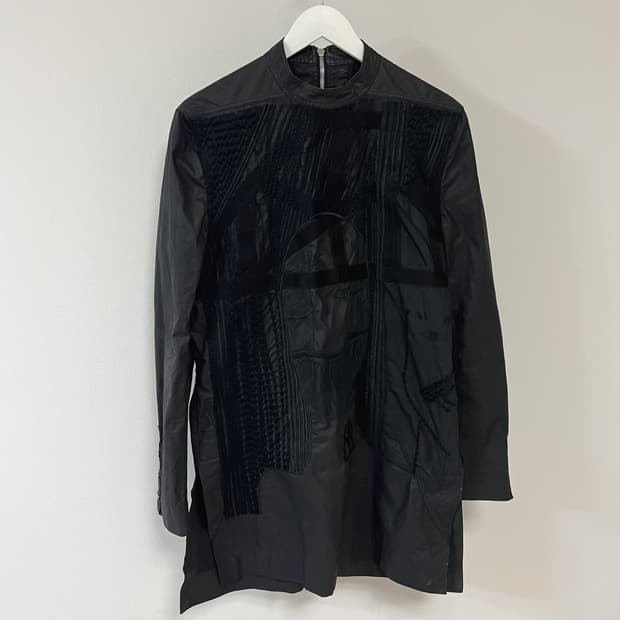 릭오웬스 15SS "FAUN" 뒷면 자수 앞 지퍼 풀오버 자켓