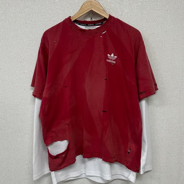 (XL)90'S 아디다스 커스텀 반팔-M2338