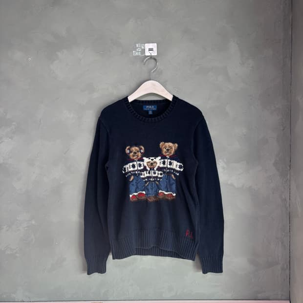 폴로 랄프로렌 폴로베어 니트 네이비