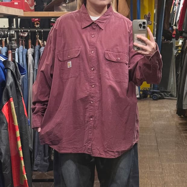 [HI] 칼하트 긴팔셔츠 버건디