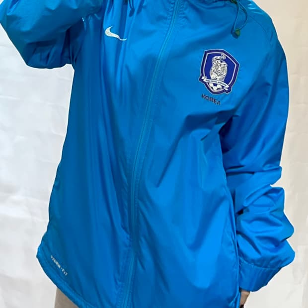 나이키 대한민국 국가대표 블루 후드 바람막이