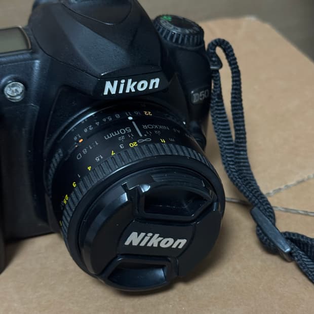 니콘 AF 50mm 1.8D 렌즈 풀박스