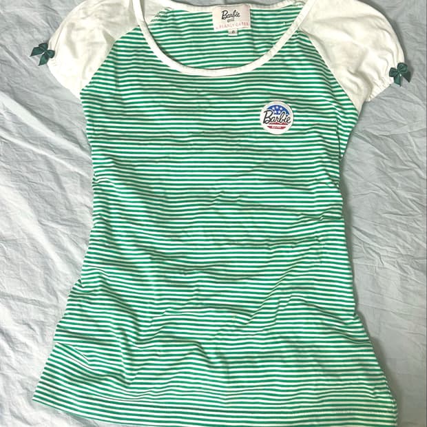 일본빈티지 갸루 리본 반팔티셔츠🍀🎀