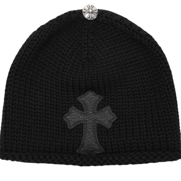 크롬하츠 크로스 레더 패치 비니 삽니더