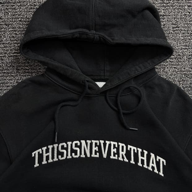 디스이즈네버댓 아치 빅로고 헤비코튼 후디 1942