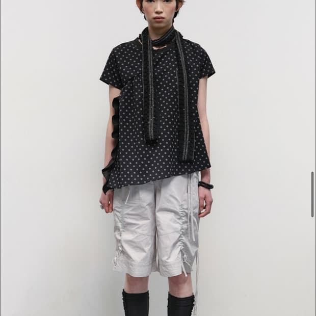 타입서비스 버뮤다 팬츠 Lace Trim Strap Pants