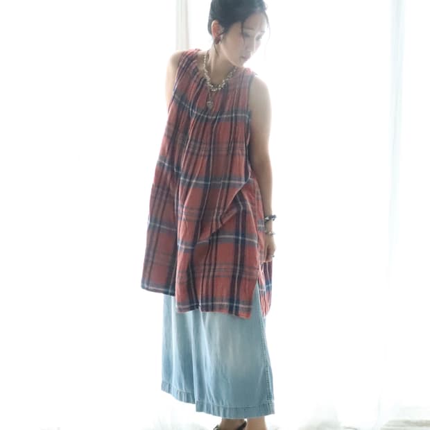 [Kapital] Check Tunic Dress