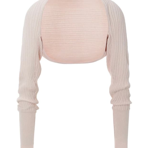 쓰리타임즈 골지 코튼 볼레로 핑크 (golgi cotton bolero)