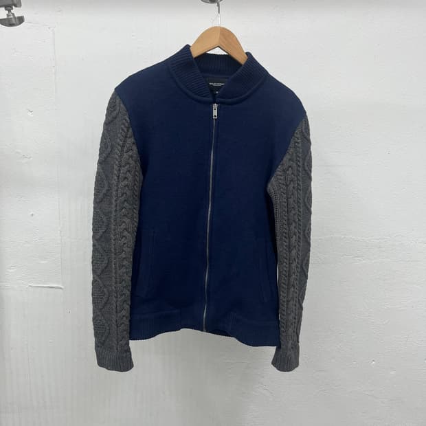 [M] SOLID HOMME WOOYOUNGMI WOOL ZIP-UP